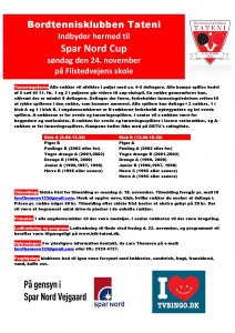 Spar Nord Cup - stævneplakat
